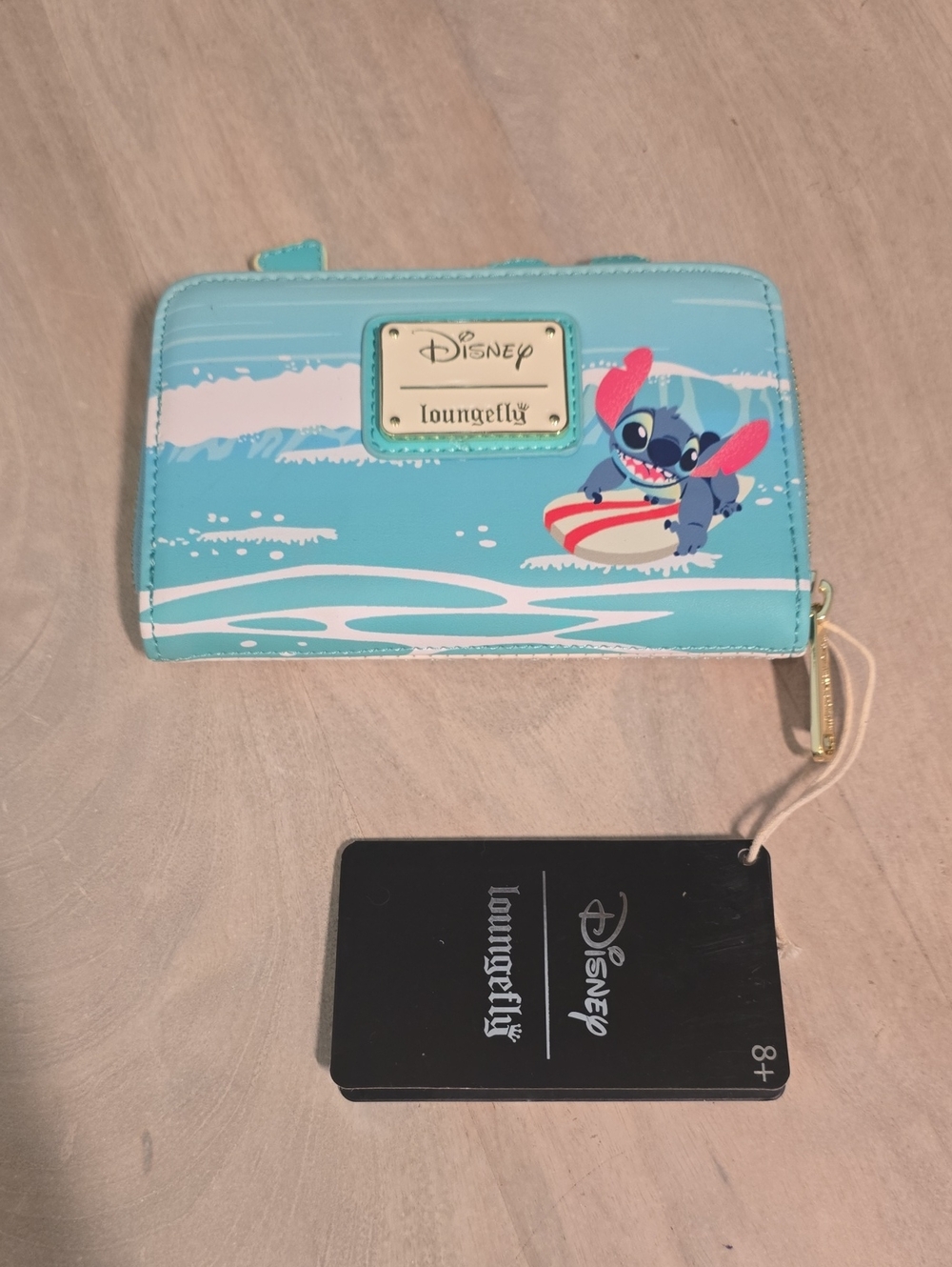 NWT Loungefly Disney Lilo & Stitch Sandcastle Beach Surprise Zip-Around Wallet